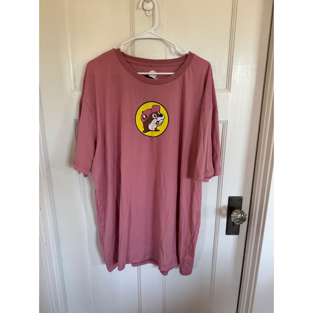 NWT Buc-ees pink Keep on Smiling beaver tee size 3xl